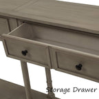 Merax Retro Console Table Sofa Table - Image 6