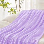 Exclusivo Mezcla Large Waffle Fleece Throw Blanket - Image 6