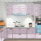 practicalWs 23.6in ×118in White Pink Marble Wallpaper Peel and Stick - Image 4