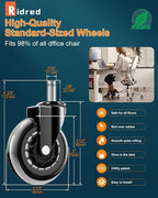 RidRed Office Chair Wheels - Image 2