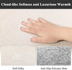 SHACOS Extra Soft 4x6 Faux Rabbit Fur Area Rugs - Image 8