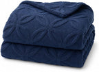 Navy Throw Blanket by LUSSENAHOME