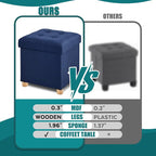 BRIAN & DANY Ottoman with Storage, Square Storage Ottoman - Image 4