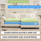 Oprisen 86" Modular Sectional Sofa, Comfy Cloud Couch Sectional Sofa - Image 3
