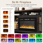 70" Fireplace TV Stand, Farmhouse Entertainment Center - Image 6