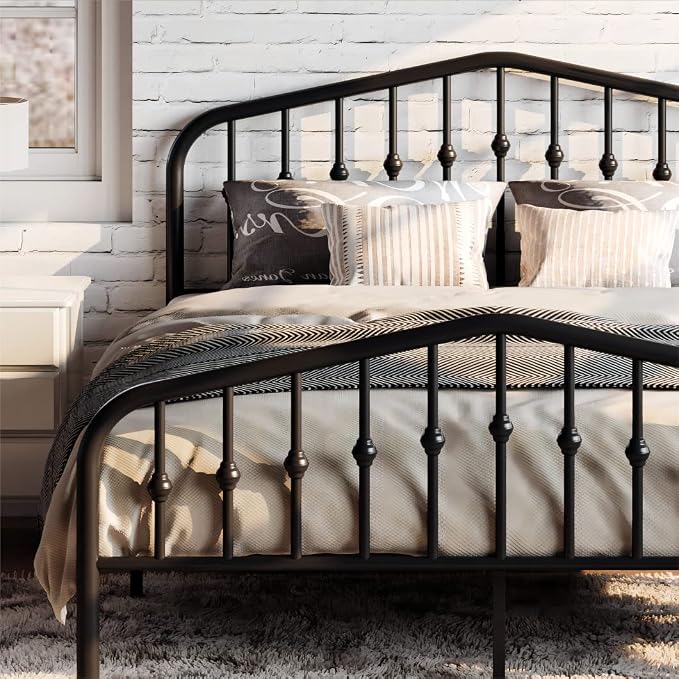 SHA CERLIN Full Size Metal Platform Bed Frame by SHACERLIN