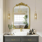 VooBang 26x38 inch Vintage Arched Bathroom Mirror - Image 6