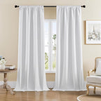 Joydeco Faux Linen Blackout Curtains by JOYDECO
