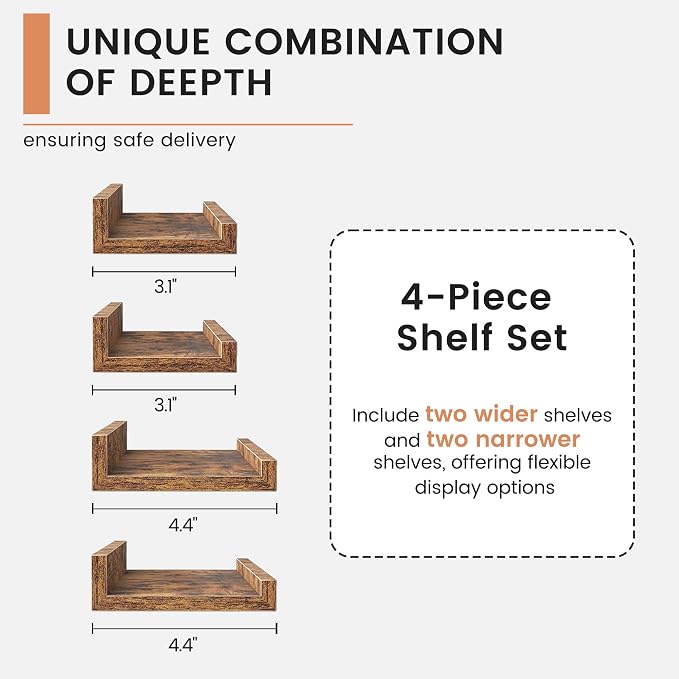 FLYJOE Floating Picture Ledge Shelves - Image 8