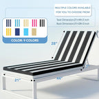 L'AGRATY Outdoor Lounge Chaise Cushion: 72x21x3 Inch Waterproof Lounge Chair - Image 2