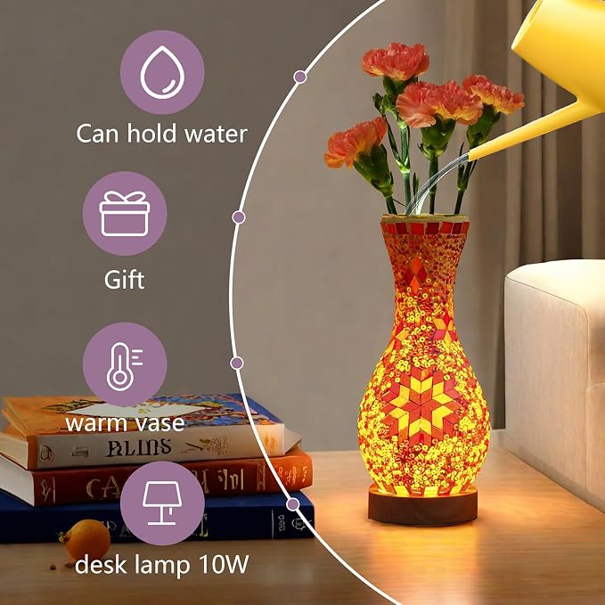 Turkish Mosaic Table Lamp for Living Room or Bedroom Decoration - Image 2