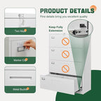 Letaya 4 Drawer File Cabinet - Image 6