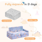 IFNOW Modular Kids Play Couch, Convertible & Washable Toddler Foam Couch Kids - Image 8