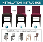 Turquoize Bar Stool Covers 4 Pack Bar Stool Covers - Image 5