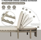 Outdoor Chaise Lounge Chair, Patio Chaise Lounge Recliner - Image 6