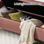 65" End of Bed Storage Bench, Modern Storage Benches - Image 6