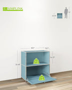 32.5-Inch Flip-Top Side Table & Buffet Cabinet - Image 3