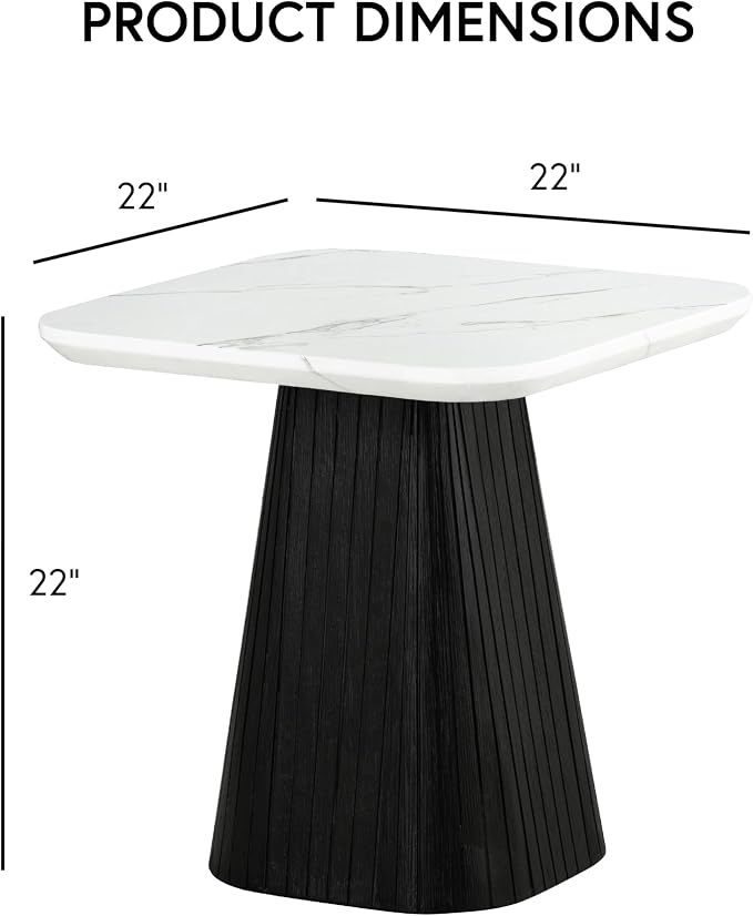 Furniture of America Coraly Modern 22-inch Square End Table - Image 2