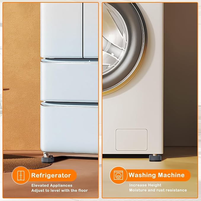 shouwuhho 4 Pack Furniture Risers Adjustable Bed Risers Heavy Duty Lifts Height - Image 4