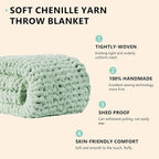 L'AGRATY Chunky Knit Throw Blanket - Image 2