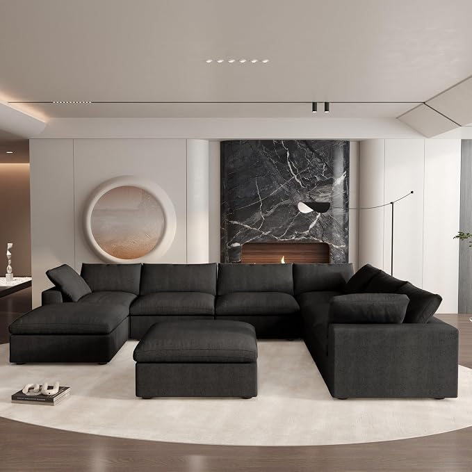 Cloud Modular Sectional Sofa Couch, Oversized Couch 8 Seater - Image 3