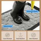 GORILLA GRIP 100% Waterproof All-Season WeatherMAX Doormat 35x23, US Designed - Image 5