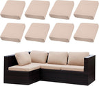 8PCS Patio Cushion Covers.Patio Furniture Couch SeatSlipcovers | Washable by SUKAIKEQA
