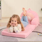 MOMCAYWEX Kids Sofa, Sherpa Couch - Image 8