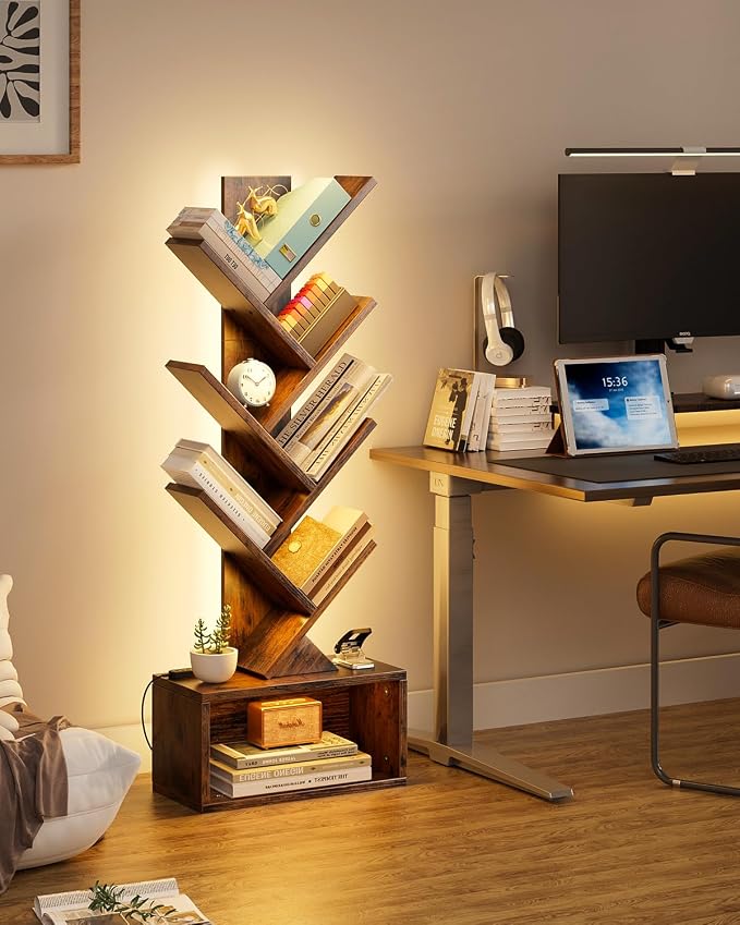 Evermagin 6 Tier Tree Bookshelf - Image 7