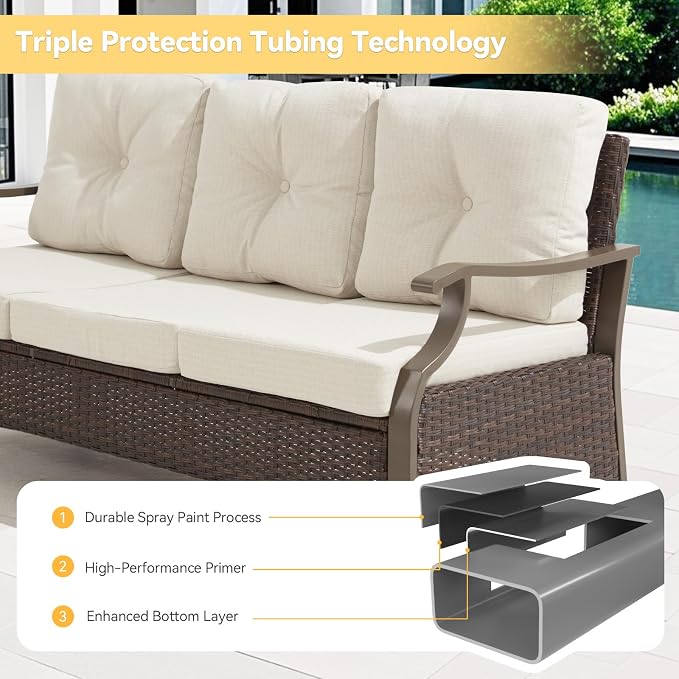 7 Pieces Outdoor Conversation Sets - Image 4
