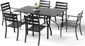 HOMREST 7 Piece Outdoor Patio Dining Set by HOMREST