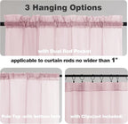 Chyhomenyc Blush Pink Sheer Curtains 96 Inches Long 2 Panels, Light Filtering - Image 5