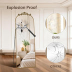 MISSDAY Vintage Baroque Full Length Mirror, Full Metal Frame Stand Up Retro - Image 5
