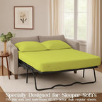 Sleeper Sofa Bed Sheet, 100% Cotton 400 Thread Count, 4 Piece Set, Deep Pocket - Image 3