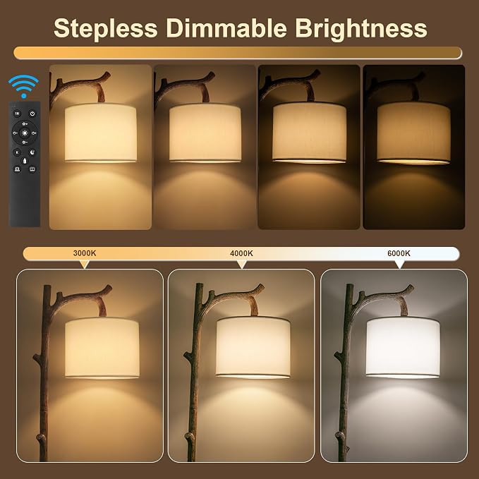 OYEARS Retro Farmhouse Floor Lamp - Image 3