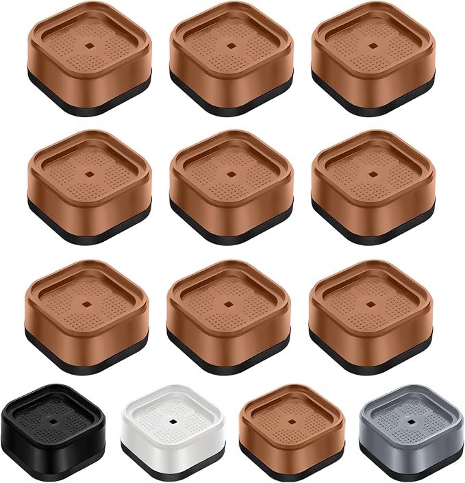 shouwuhho 9 Pack Furniture Risers Adjustable Bed Risers Heavy Duty Lifts Height by EnjoyLifeEnjoyHappiness