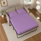 Sleeper Sofa Bed Sheet, 100% Cotton 400 Thread Count, 4 Piece Set, Deep Pocket - Image 6
