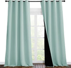 NICETOWN Full Shading Curtains for Windows, Super Heavy-Duty Black Lined by NICETOWN
