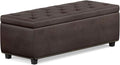 SIMPLIHOME Hamilton Storage Ottoman by SimpliHome