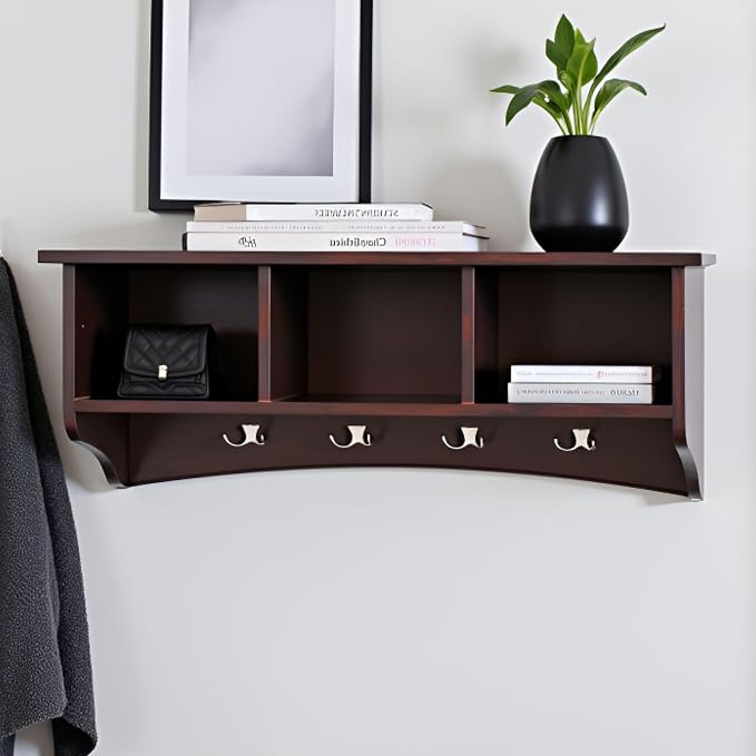Shaker Cottage Wall-Mounted Coat Rack - Image 6