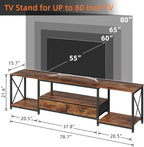 GYIIYUO TV Stand with Fabric Drawers - Image 2
