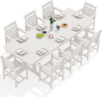 SERWALL Outdoor Dining Chairs Set of 2, All-Weather HDPE Patio Chair - Image 4
