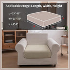 OHSIO Sectional Couch Covers, Wear Resistant Stretch Sofa Covers Washable Soft - Image 2