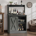 4ever2buy Farmhouse Coffee Bar Cabinet - Image 7