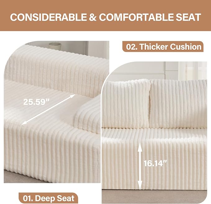 Modular Sectional Sofa Couches L-Shape Couch - Image 6
