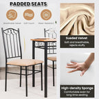 NAFORT 5-Piece Vintage Rectangular Table Set - Image 4