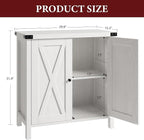 GarveeHome Small Storage Cabinet, Farmhouse Sideboard Buffet Cabinet - Image 2