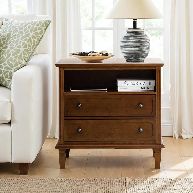 HULALA HOME Farmhouse End Table by HULALAHOME