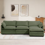 112'' Sectional Modular Cloud Couch, Oversized L Shaped 3 Seat Sofa - Image 7
