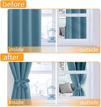 Blackout Curtains for Bedroom, Stone Blue 42 x 63 Inch, 2 Panels | Thermal - Image 4